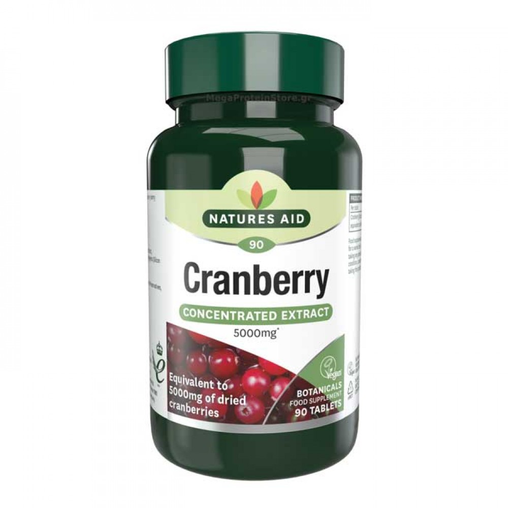 Cranberry 200 mg 90 ταμπλέτες - Natures Aid / Ανοσοποιητικό