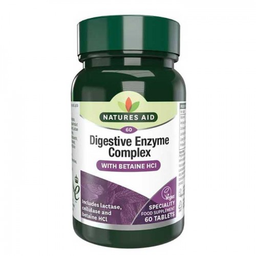 Digestive Enzyme Complex 60 ταμπλέτες - Natures Aid / Προβιοτικά - Πεπτικά 