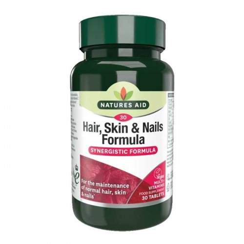 Hair Skin and Nails Formula 30 ταμπλέτες - Natures Aid / Μαλλιά - Δέρμα - Νύχια