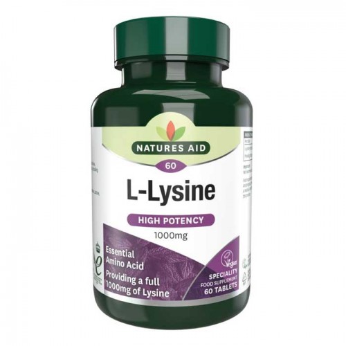 L-Lysine 1000 mg 60 tabs - Natures Aid