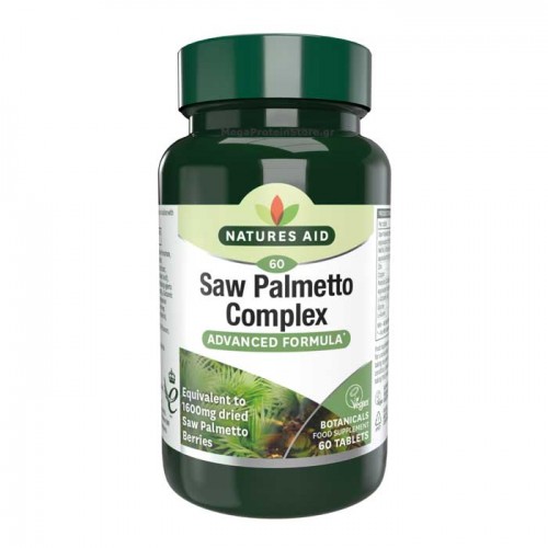 Saw Palmetto Complex with Nettle, Zinc & Amino Acids 60 ταμπλέτες - Natures Aid / Προστάτης