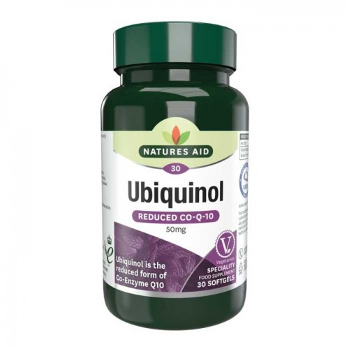 Ubiquinol 50mg (KanekaQH) 30 Softgels Natures Aid